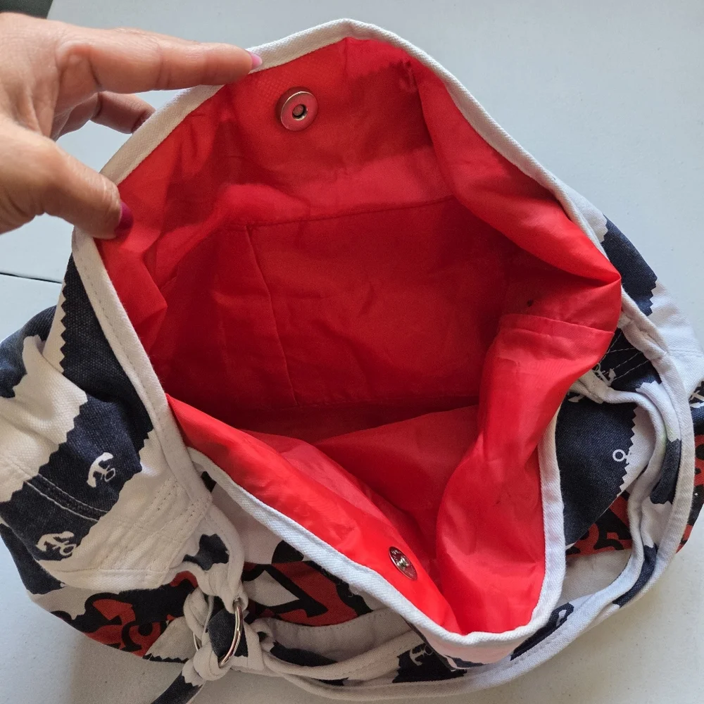 Hello Kitty Navy and Red Striped Bag - Picture 7 of 7